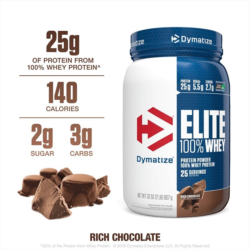 پروتئین ۱۰۰٪وی دایماتیز اورجینال آمریکا ا ELITE 100%WHEY - تصویر 2
